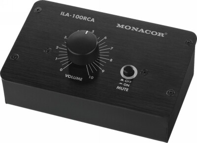 MONACOR ILA-100RCA Passiver Stereo-Pegelregler (Cinch-Version)