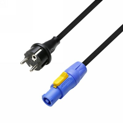 Adam Hall Cables 8101 PCON 0500 Netzkabel CEE 7/7 - Powercon 1.5 mm² 5 m