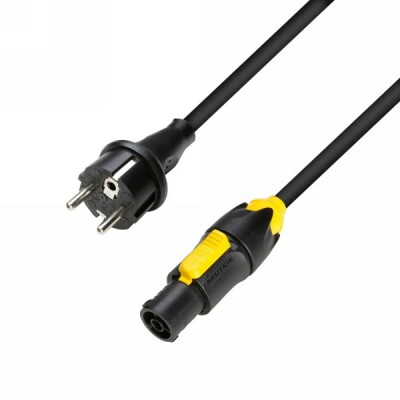 Adam Hall Cables 8101 TCON 0500 - Netzkabel CEE 7/7 - Powercon True1 1,5 mm² 5 m