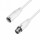 Adam Hall Cables K4 MMF 1500 SNOW Mikrofonkabel XLR male auf XLR female 15 m weiß