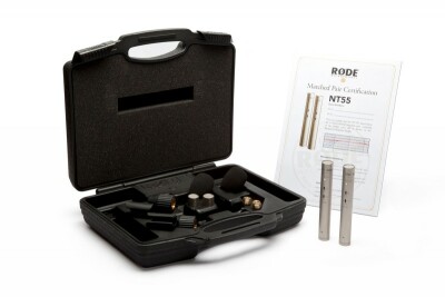 Rode NT55-MP Stereo-Paar 2 selektierte Kleinmembranmikrofone mit Wechselkapseln im ABS-Koffer