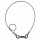 Adam Hall Accessories S 33100 SK - Saveking® Sicherungsseil 3 mm, 1 m, beidseitig Kausche, silber