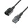 Adam Hall Cables 8101 KE 0100 - Stromverlängerungskabel C14 - C13 1,0 m