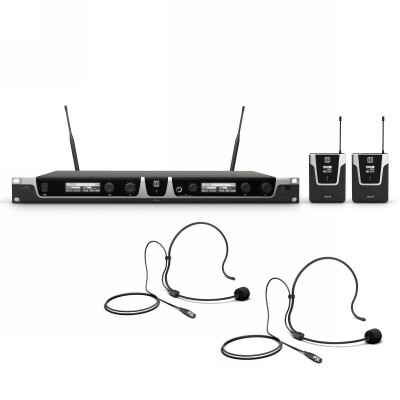 LD Systems U505 BPH 2 - Dual - Funkmikrofon System mit 2 x Bodypack und 2 x Headset
