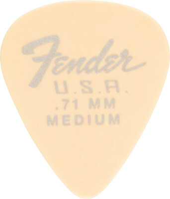 Fender Plektren 351 Dura-Tone 0.71, Olympic White 12er Pack