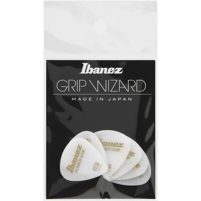 Ibanez Grip Wizard Series Rubber Grip Flat, heavy, white - 6 Stück