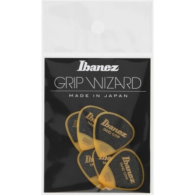 Ibanez Grip Wizard Series Sand Grip Flat, medium, gelb - 6 Stück