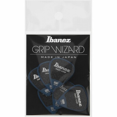Ibanez Grip Wizard Series Sand Grip Flat, heavy, dark blue – 6 Stück