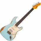 Vintage Icon Series V6HMRLB Distressed Laguna Blue E-Gitarre