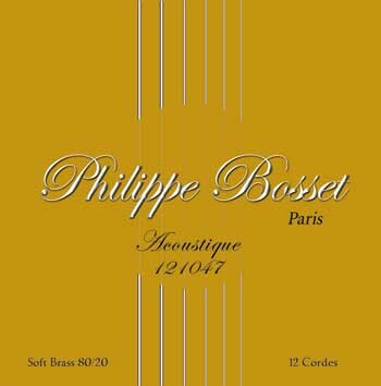 Philippe Bosset 12-String Acoustic Satz .010-.047 80/20