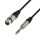 Adam Hall Cables 4 Star Serie - Mikrofonkabel REAN XLR female auf 6,3 mm Klinke stereo 1,5 m