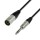 Adam Hall Cables 4 Star Serie - Mikrofonkabel REAN XLR male auf 6,3 mm Klinke stereo 1,5 m