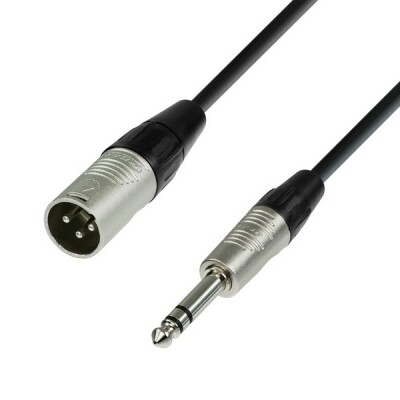 Adam Hall Cables 4 Star Serie - Mikrofonkabel REAN XLR male auf 6,3 mm Klinke stereo 3,0 m