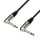 Adam Hall Cables 4 Star Serie - Instrumentenkabel REAN 6,3 mm Winkelklinke mono auf 6,3 mm Winkelklinke mono 0,3 m