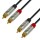 Adam Hall Cables 4 Star Serie - Audiokabel REAN 2 x Cinch male auf 2 x Cinch male 0,3 m