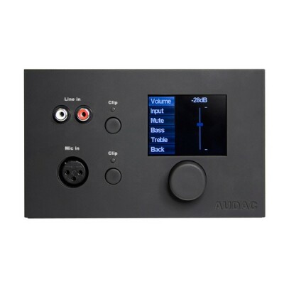 Audac R2 Audio Matrix - All-In-One Wand Einbau Controller schwarz für AUM2 Audio Matrix