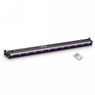 Cameo UVBAR 200 IR - 12 x 3 W UV LED Bar schwarz mit IR-Fernbedienung