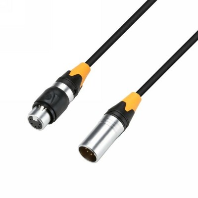 Adam Hall Cables K 4 DGH 0300 IP 65 DMX- & AES/EBU-Kabel – 5-Pol-XLR(m) auf XLR(f), IP65 3 m